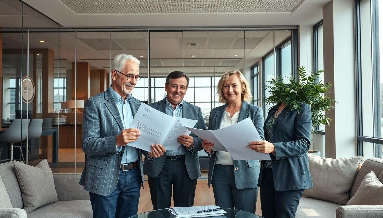 Real estate ownership transfer documents and closing confirmation